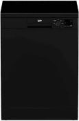 RRP £300 Beko Dvn04320B 60Cm Freestanding Dishwasher - Black