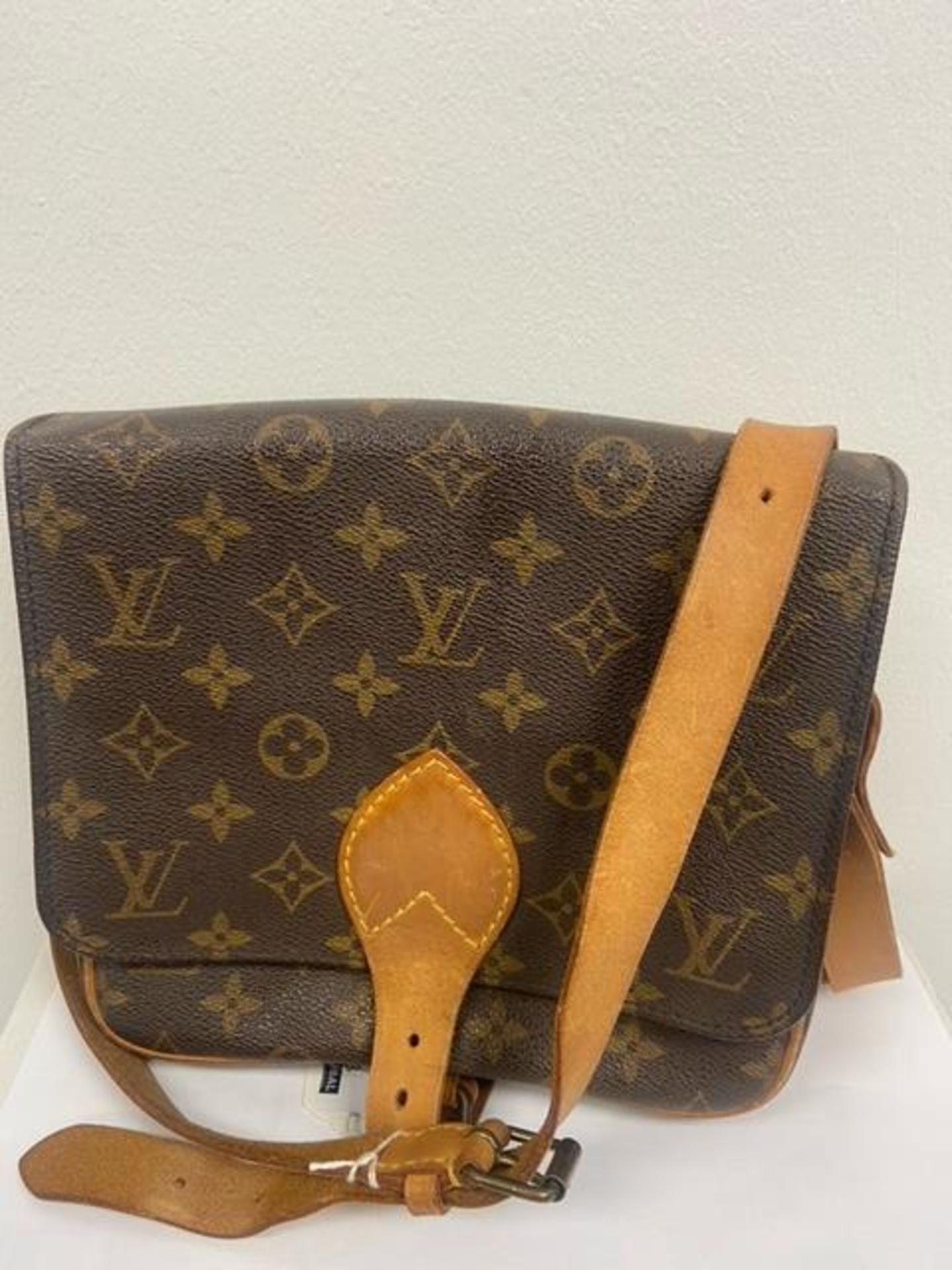 RRP £1800 Louis Vuitton Cartouchiere Coated Canvas Monogram Canvas