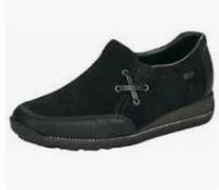 RRP £70 Boxed Pair Of Size 6 Rieker Black Shoe Boots