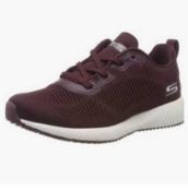 RRP £90 Boxed Outlet Skechers Bobs Pulse Air Mesh Lace Up Trainer Uk Size 7