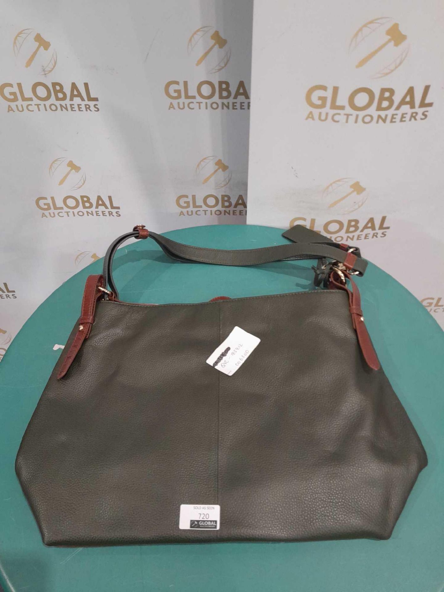 RRP £80 Ashwood Dark Green Leather Women's Hand Bag