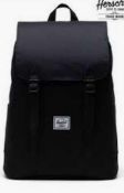 RRP £70 Bagged Herschel Retreat Small Black Back Pack