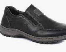 RRP £60 Boxed Pair Of Rieker Size 7.5 Black Shoe Boots