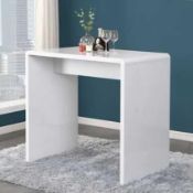 RRP £250 Boxes Furniture In Fashion Glacier Rectangular Bar Table In White High Gloss
