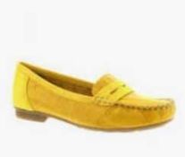 RRP £60 Boxed Pair Of Size 6 Rieker Yellow Loafers