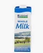 RRP £150 Lot To Contain 13 Boxed Assorted Items To Include 120 X 12Ml Lakeland Whole Milk Sachets, M