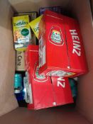 RRP £300 Box To Contain 37 Assorted Items To Include Heinz Tomato Ketchup Sachets, Belvita Bars, Hai