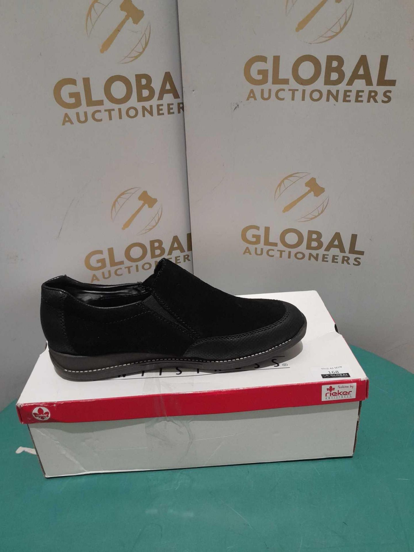 RRP £70 Boxed Rieker Antistress Black Slip On Shoes Uk Size 6 - Image 2 of 2