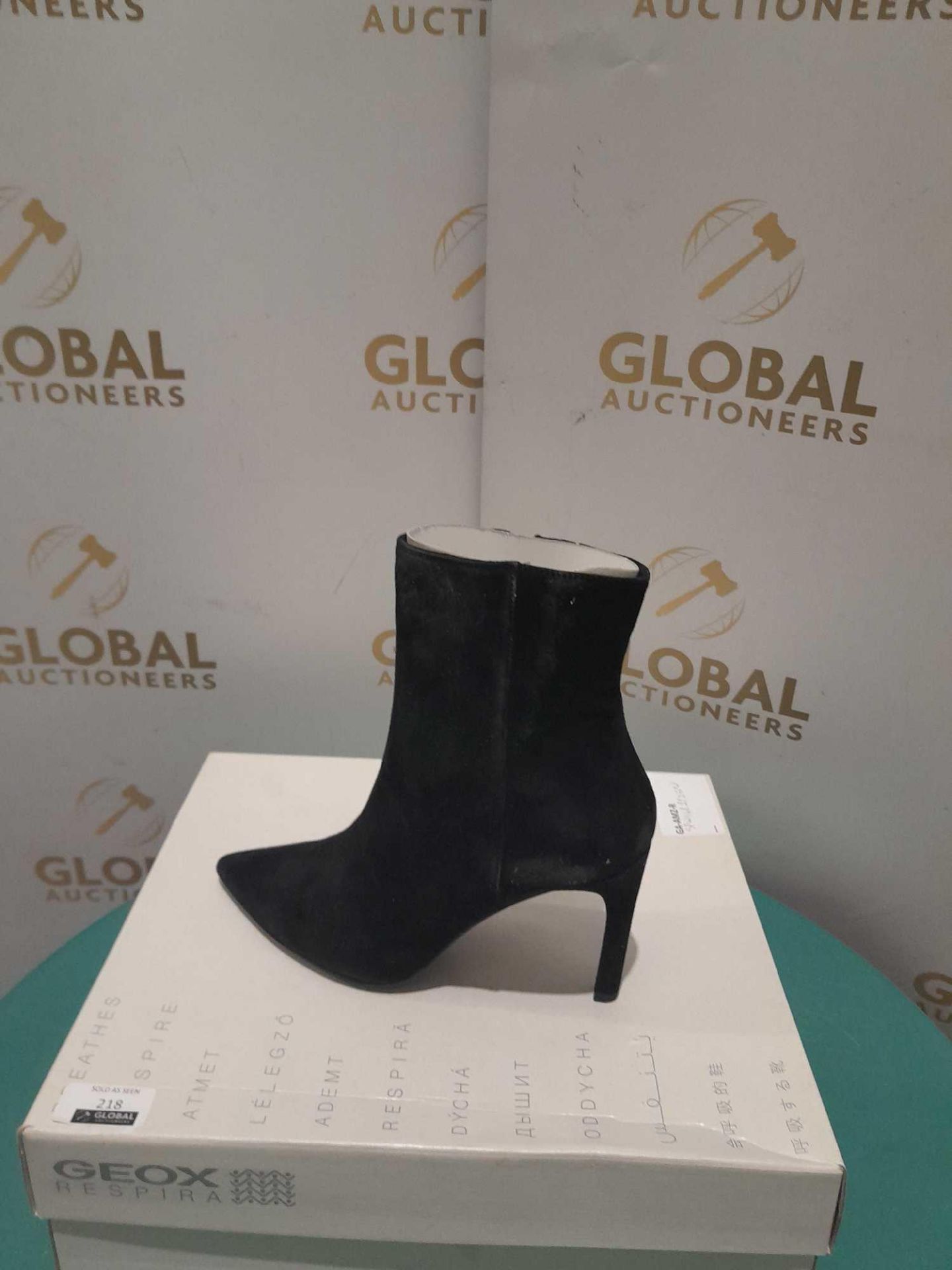 RRP £80 Boxed Pair Of Geox Size 6.5 D Faviola Goat Suede Heels - Image 2 of 2