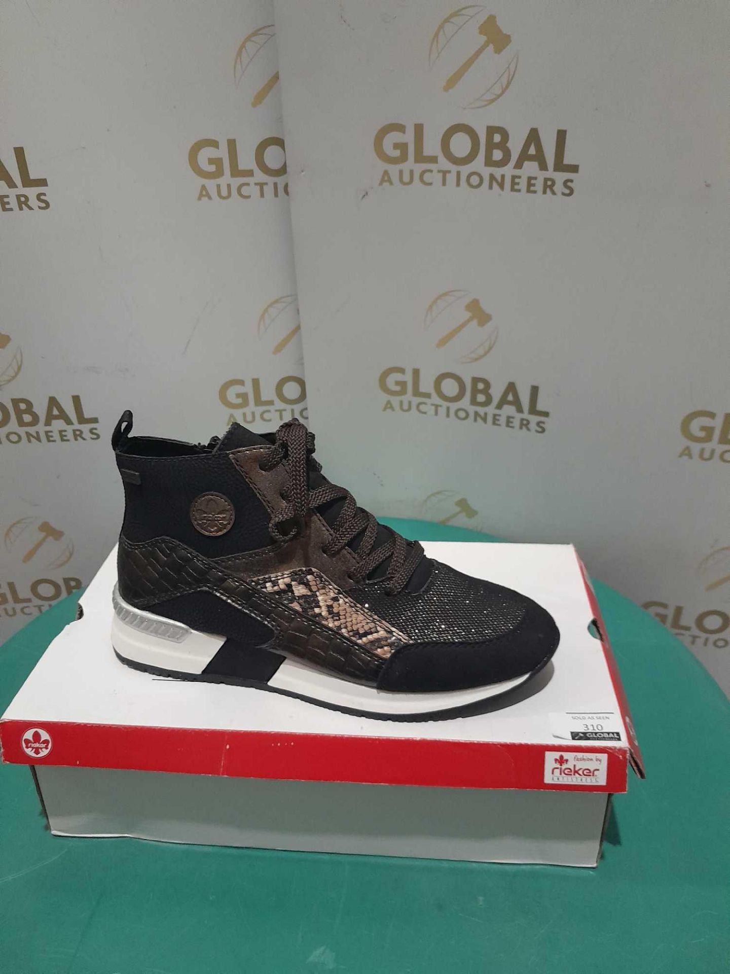 RRP £70 Boxed Rieker High Top Mix Material Trainer Boot Uk Size 6 - Image 2 of 2