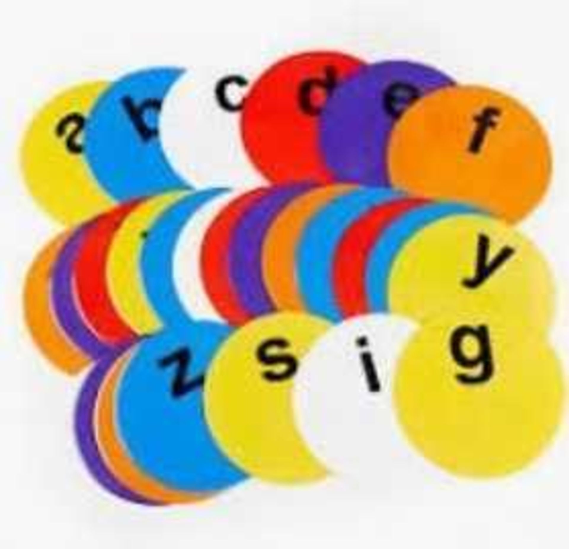 RRP £160 Lot To Contain 2 Boxed Sets Of 26 Early Years Throwdown Alphabet Disc Markers - Image 2 of 2