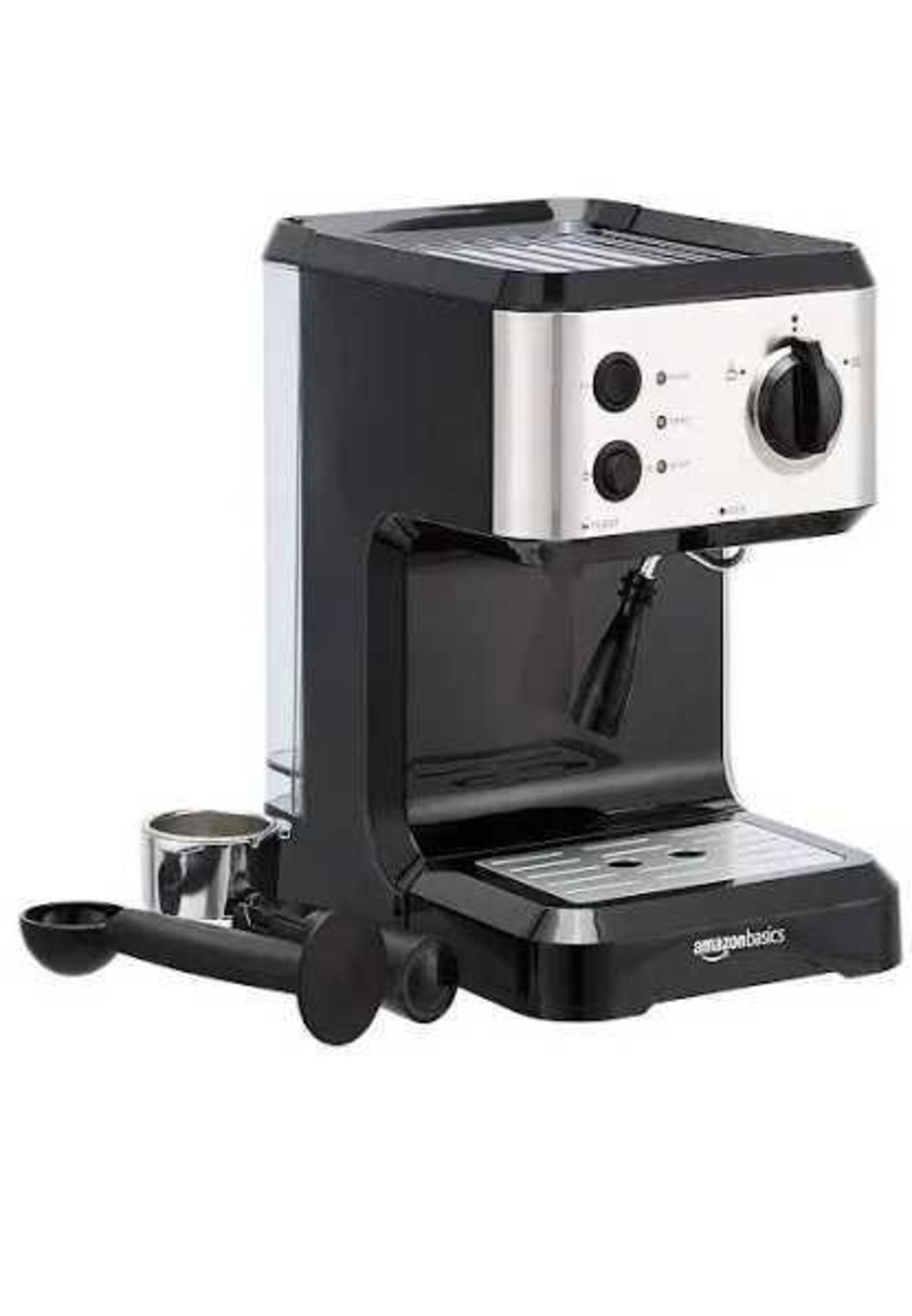 RRP £100 Boxed Brand New Amazon Basics Espresso Coffee Machine With Milk Frother