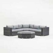 RRP £1500 Boxed Brand New Sourced From Amc Furniture Akasha Grey Corner Day Bed Set