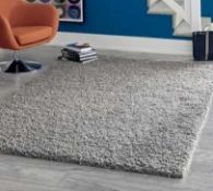 RRP £120 Unique Loom Solo Solid Shag Rug 5Ãî8Ft