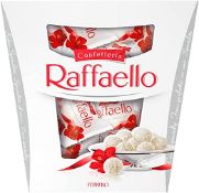 RRP £3980 LOT to contain Ferrero Raffaello Coconut Almond Pralines, Large Chocolate Hamper Gift Box,