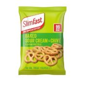 RRP £6435 LOT to contain SlimFast Sour Cream Pretzel Snack Bag, Crunchy, Tasty Low Calorie Snack, 12