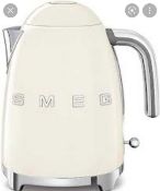 RRP £180 Boxed Smeg 1.7L Cream Jug Kettle