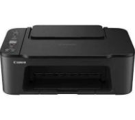 RRP £100 Lot To Contain 2 Boxed Canon Pixma Ts3450 And A Canon Pixma Ts3350 Printer Scanner Copiers