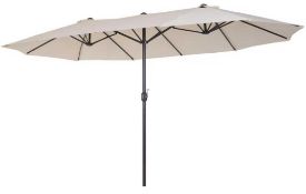 RRP £115 Boxed Ezra 4.6M Traditional Garden Parasol