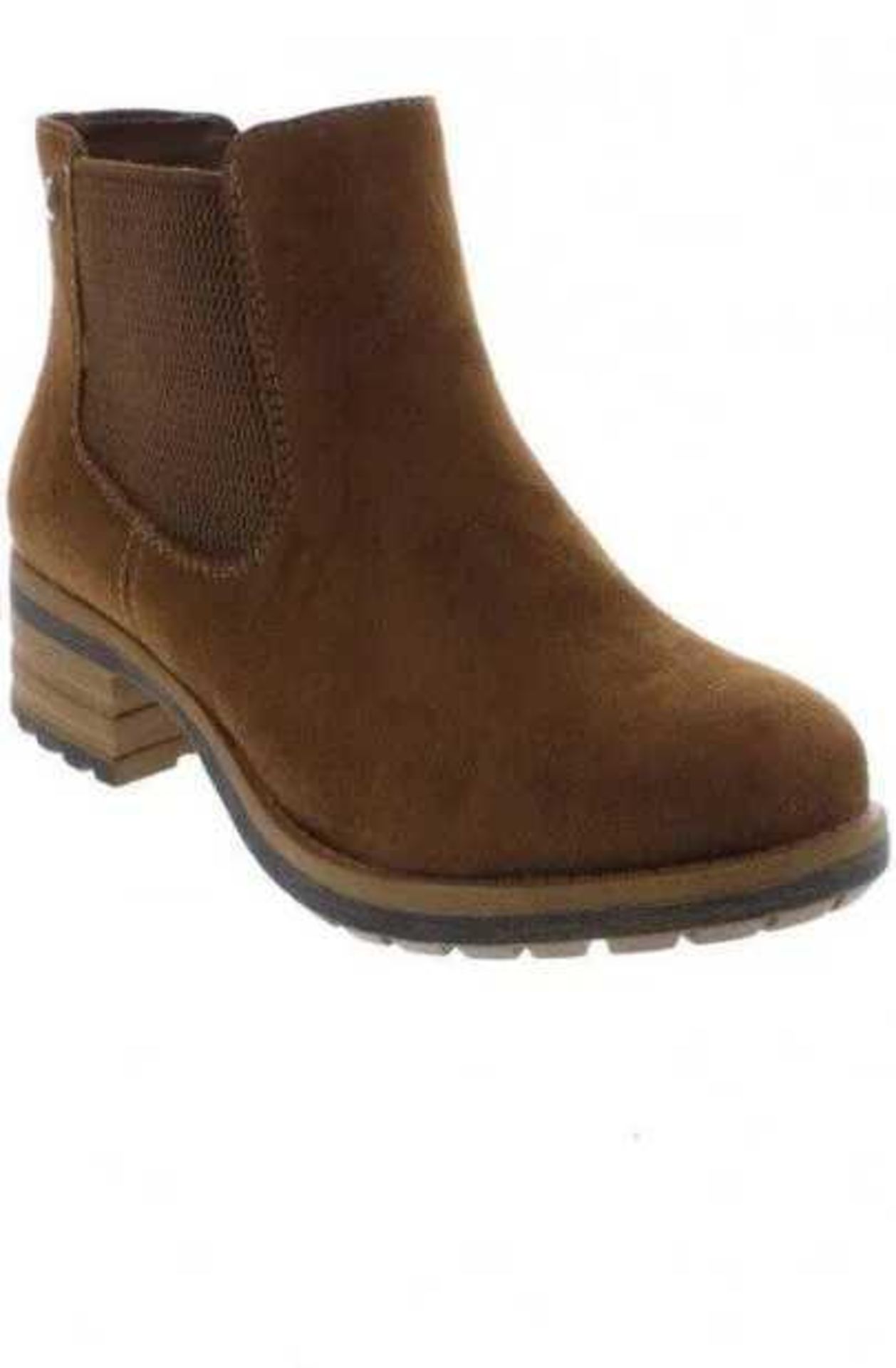 RRP £70 Boxed Pair Of Size 6.5 Rieker Chelsea Ankle Tan Boots