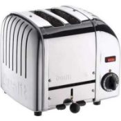 RRP £130 Dualit Silver 2 Slice Toaster