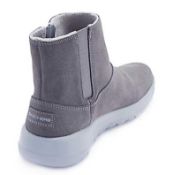 RRP £80 Boxed Skechers Charcoal Zip Ankle Boots Uk Size 5.5