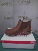 RRP £70 Boxed Pair Of Size 40 Rieker Brown Boots