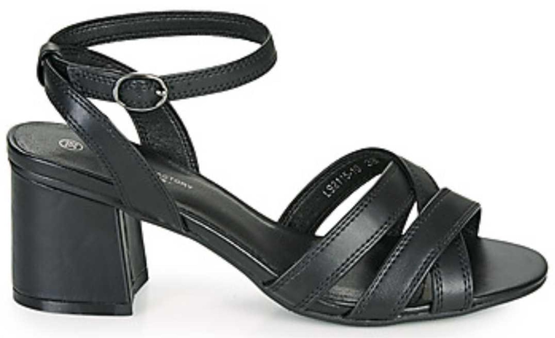 RRP £100 Boxed Bronx New Renee Sandals In Black Uk Size 4