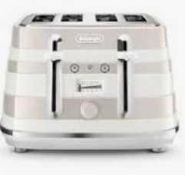 RRP £200 Boxed Delonghi Avvolta Classic 4 Slice Toaster