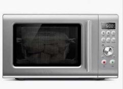 RRP £150 Unboxed Sage Silver Microwave Oven