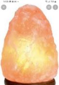 RRP £160 Lot To Contain X3 Items, Tyshawn 2 Light Globe Pendant, 16Cm Himalayan Salt Lamp, Energy Sa