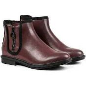 RRP £90 Boxed Rocket Dog Women's Burgundy Leather Boots Uk Size 7