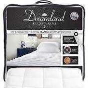 RRP £105 Bagged Dreamland Intelliheat Super King 200 Thread Count Heated Mattress Protectors