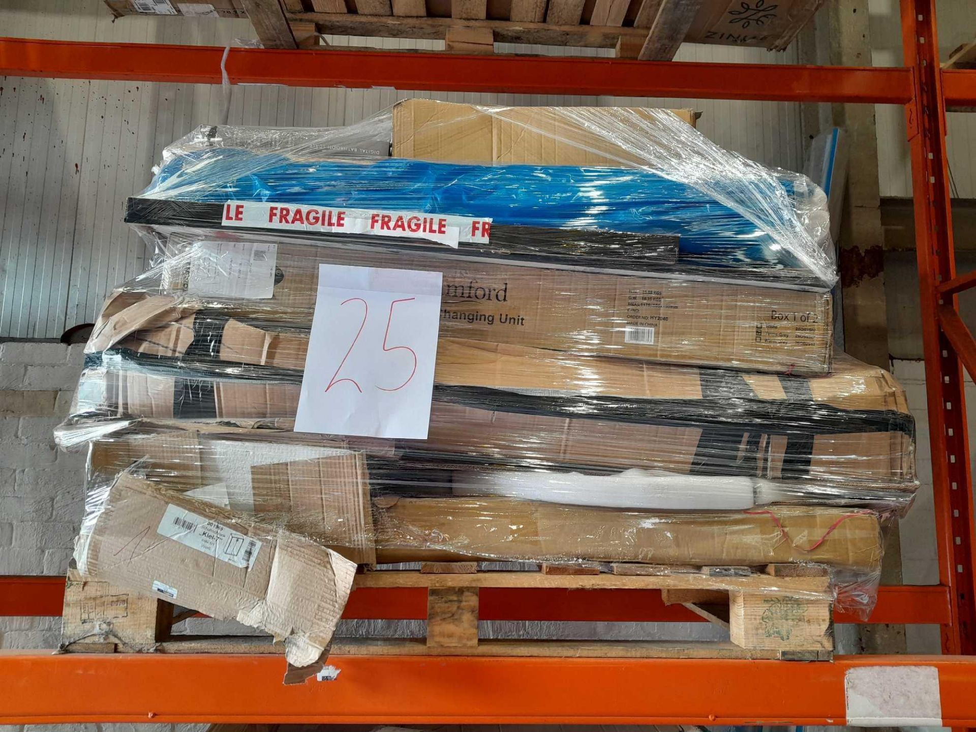 RRP £1,500 Pallet To Contain Assorted Items Such As Pictures, Wardrobes, And More.