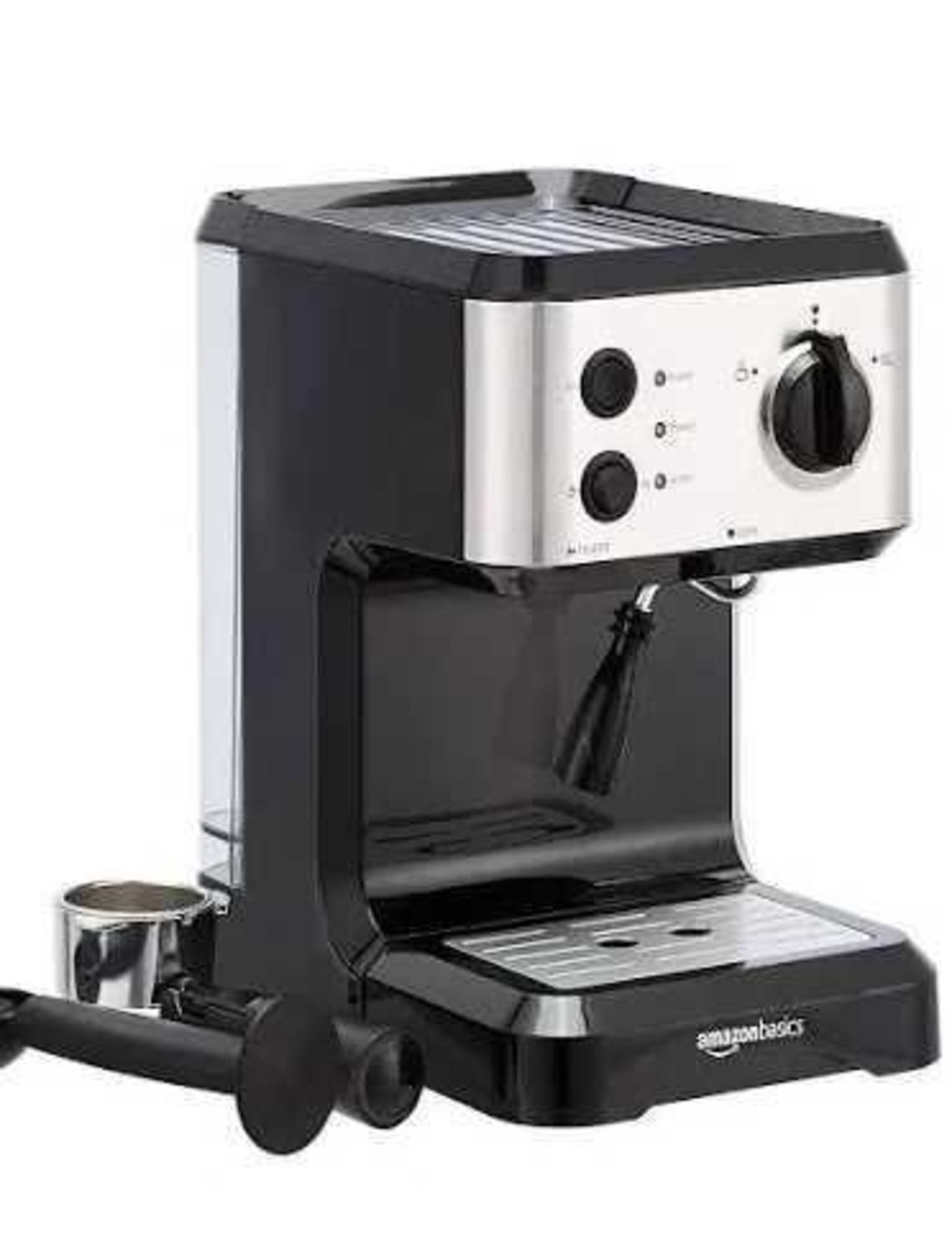 RRP £100 Boxed Brand New Amazon Basics Espresso Coffee Machine With Milk Frother