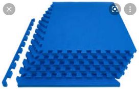 RRP £100 Lot To Contain 2 Boxed Prosourcefit Exercises Puzzle Mat 1/2" 12 Blue Tiles