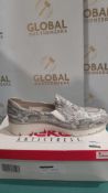 RRP £60 Boxed Rieker Snake Print Slip On Wedge Shoes Uk Size 5