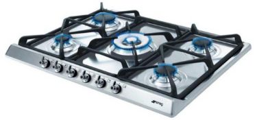 RRP £510 Packaged Smeg Se70Sgh-5 5 Burner Gas Hob