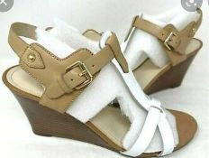 RRP £80 Boxed Marc Fisher Wedge Sandal Uk Size 4