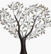 RRP £120 Boxed Tree Heart Wall Decor