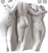 RRP £105 Lot To Contain 3 Boxed Design Toscano Os68903 Three Graces Wall Fragment - Original Size -