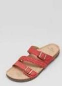 RRP £70 Boxed Earth Origins 3 Strap Sandals Uk Size 8