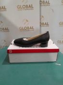 RRP £70 Boxed Rieker Leather Heel Court Shoes Uk Size 5