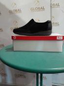 RRP £70 Boxed Rieker Antistress Slip On Suede/Leather Shoes Uk Size 6.5