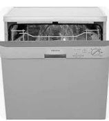 RRP £200 Electra C1760S 60Cm Silver Dishwasher