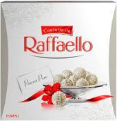 RRP £7950 Lot To Contain Ferrero Raffaello Coconut Almond Pralines, Large Chocolate Hamper Gift Box