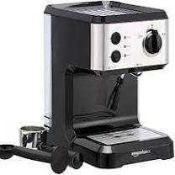 RRP £100 Boxed Brand New Amazon Basics Espresso Coffee Machine With Milk Frother