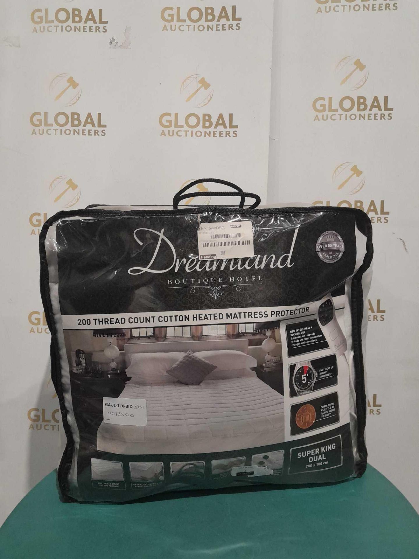 RRP £125 Bagged Dreamland Super King Dual 200X180Cm 200 Thread Count Cotton Heated Mattress Protecto - Image 2 of 2