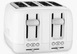 RRP £130 Dualit White 4 Slice Toaster