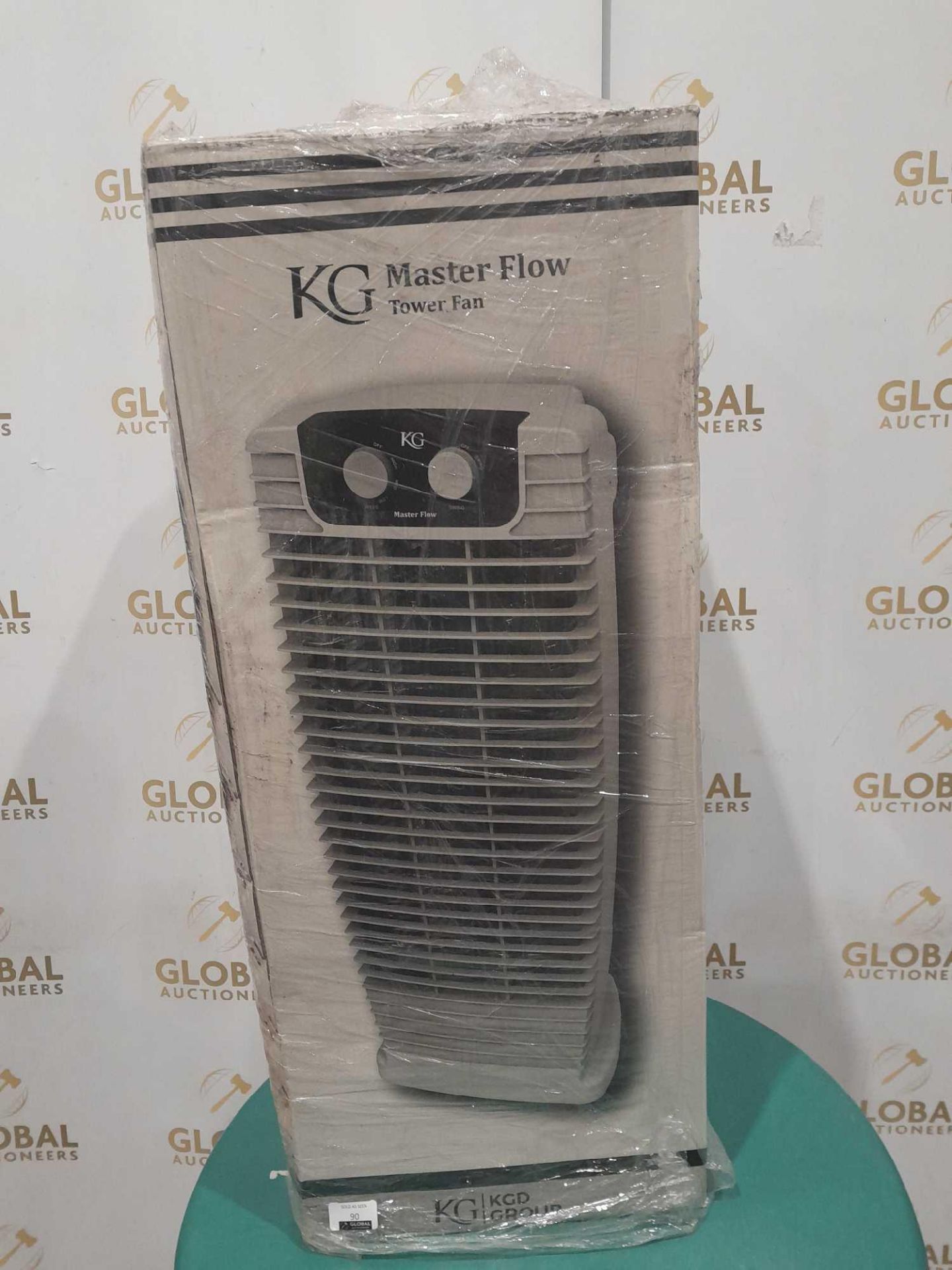 RRP £80 Boxed Kg Master Flow 3 Way Speed Tower Fan - Image 2 of 2